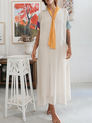 Vestido en gasa tipo túnica